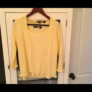 Jeanne Pierre size L sweater set